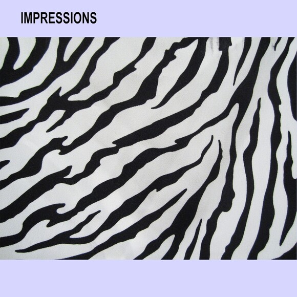 IMPRESSIONS NEW Light Academia Zebra Short Sleeve Career Blouse XL - Picture 4 of 11
